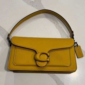 Coach Mustard Leather Tabby Bag